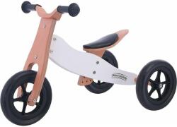 Free2Move Bicicleta/tricicleta fara pedale, Free2Move, Din lemn, 2 in 1, Functie de bicicleta echilibru, Sa reglabila, Manere antiderapante, Roti ajustabile, 18 luni - 3 ani, Conform cu standardele europene EN7
