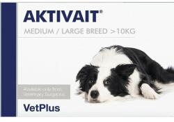 VetPlus Aktivait Medium and Large Breed, 1 tableta (*60 tablete/cutie), Susține Funcția Cerebrala la Câini Seniori