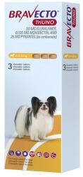 MSD Bravecto TriUNO 50 mg 1 tableta - Protecție Completă 3în1 pentru Câini mici (2.5-5 kg)