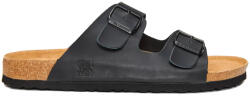 Funky Buddha Sandale de Piele pentru Bărbați în Culoare Neagră FBM013-004-08-BLACK (FBM013-004-08-BLACK)