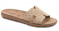 Fantasy Sandals Violeta S420 Sandale De Piele Damă Roz Auriu S420-ROSEGOLD-LIZARD-36 (S420-ROSEGOLD-LIZARD-36)
