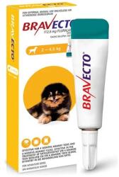 MSD Bravecto Spot-On Câini 112.5 mg (2 - 4.5 kg) pentru purici și căpușe, 1 pipetă