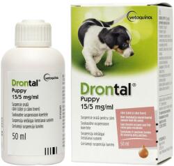 Vetoquinol Drontal Puppy, antiparazitar intern pentru catei, 50 ml