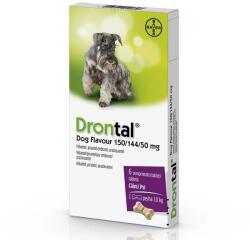 Vetoquinol Drontal Dog Flavour, antiparazitar intern pentru caini, 1 tableta