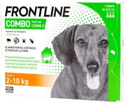 Boehringer Ingelheim Frontline Combo Câine S (2-10 kg) - 3 pipete spot-on