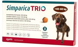 Zoetis Simparica Trio XL Câini 40-60 kg, 1 Comprimat Masticabil