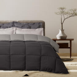 Das Home Pilotă Single cu Umplutură Microfiber 160x220cm 9693 Happy Black, Grey 401909109693 550 g/mp2Gsm 10.5 togs Togs (401909109693)