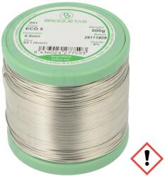 BROQUETAS Sârmă de lipit fără plumb 0, 8mm 0, 5kg (ECO5(SNAG0,3CU0.7) FLUX B2.1 0,8 500G)