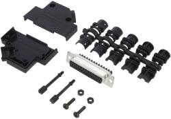 Amphenol Conector D-Sub 25 Pin Mamă pe Cablu (L17DTPK-P-25+L77DB25SST)