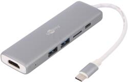 Goobay Adaptor USB C USB 3.0 aluminiu gri (45850)