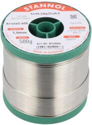STANNOL Cositor fără plumb 1mm 500g bobină 2, 5% (814006)
