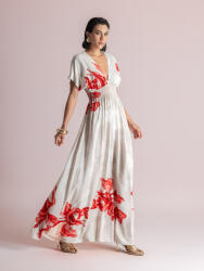 Moutaki Rochie Maxi De Vară Pentru Nuntă Botez Floral 26.07. 51 (26.07.51)