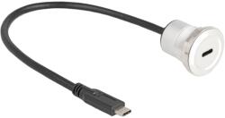 Delock Cablu USB 2.0 DELOCK 0, 3m USB-C la USB-C Negru 32AWG 88183 (88183)