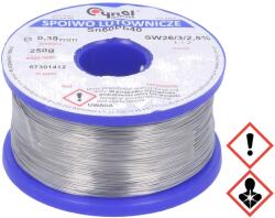 CYNEL Sârmă de lipit Sn60Pb40 0, 38mm 0, 25kg cu plumb (LC60-0.38/0.25)