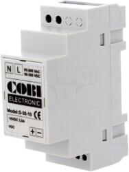Cobi Electronic Alimentator Pulsatoriu DIN 30W 10VDC 3A IP20 (S-30-10)