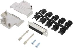 Amphenol Conector D-Sub 25P Mamă 45° (L17D45ZK25+L77DB25SST)