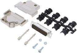 Amphenol Conector D-Sub 25 pini tată 45° (L17D45PK-M-25+L717DB25PST)