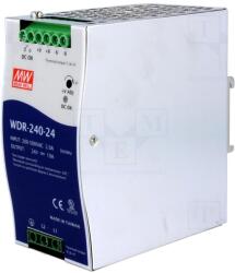 MEAN WELL Alimentator pentru șină DIN 240W 24V 10A (WDR-240-24)