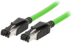 HARTING Patch cord SF/UTP 5 sârmă Cu PVC verde 3m 22AWG Fire: 4 - Patch cord verde 3m 22AWG SF/UTP (09457710025)