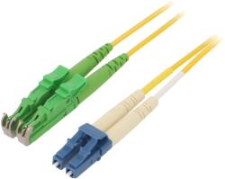 ASSMANN Patch Cord Fibra Optica OS2 E2000/APC-LC/UPC 2m Galben LSZH (AL-9E2000LC-02I)