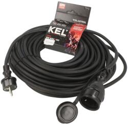 kel Prelungitor alimentare KEL 3x2, 5mm2 25m 16A cu 1 priză negru (W-98659)