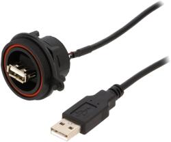 Bulgin Cablu USB BULGIN Buccaneer USB A 0, 5m IP68 (PX0844/A/0M50/A)