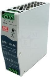 MEAN WELL Alimentator pulsatoriu pentru şină DIN 120W 48VDC 2, 5A (SDR-120-48)