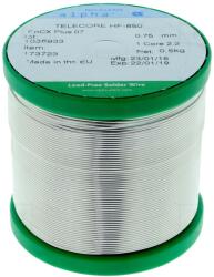 ALPHA Sârmă de lipit fără plumb 0, 75mm 0, 5kg (TELECORE HF-850 SNCX PLUS 07)