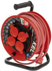 kel Prelungitor alimentare KEL 3x1, 5mm2 bobinat cu 4 prize roșii (W-98691)