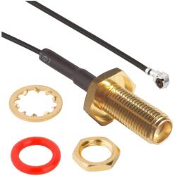 Amphenol Rf Cablu coaxial 0, 3m AMC mamă și SMA mamă în unghi drept (336319-12-0300)