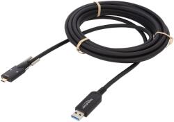 Delock Cablu optic DELOCK USB A la USB C 5m 10Gbps negru cod 83200 (83200)