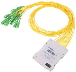 Fibrain Splitter SC/APC Gold cu Conexiune Dublă (FPLC-G0-2-116-20-1-3-X1-7-SCA-SCA)