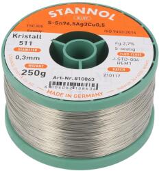 STANNOL Sârmă de lipit fără plumb 0, 3mm 0, 25kg (810863)