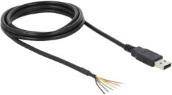 Delock Cablu USB 2.0 DELOCK 1.8m USB A Negru 26AWG Model 83527 (83527)