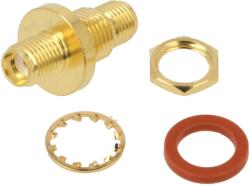 Amphenol Adaptor SMA Mamă PTFE 50 18GHz (132170-10)