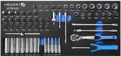 Högert Technik Set Chei Tubulare 63 Bucăți 1/4 (HT7G148) Trusa unelte