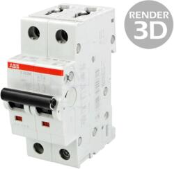 ABB Întrerupător de Supracurent ABB 400VAC, 2A, 2 Poli, Clasă K (2CDS272001R0277)
