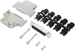 Amphenol Conector D-Sub 25 pini tată unghi 45° (L17D45ZK25+L717DB25PST)