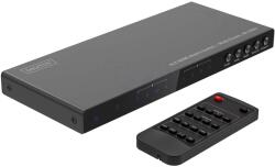 ASSMANN Switch HDMI 1.4 HDCP 1.4 4K UHD 2160p cu telecomandă și alimentator negru (DS-55345)