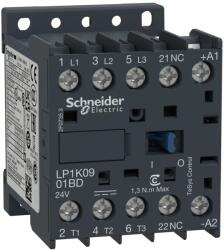 Schneider Electric Contactor 3P 24VDC 9A, TeSys K (LP1K0901BD)