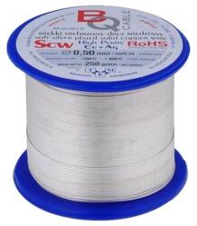BQ CABLE Sârmă de cupru argintată 0, 7mm 250g (SCW-0.70/250)