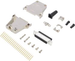 ENCITECH Conector D-Sub mamă 25 pini, pe cablu (6355-0048-13)