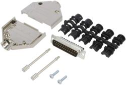 Amphenol Conector D-Sub 25 PIN tată drept (L17DTPK-M-25+L717DB25PST)