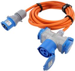 Goobay Prelungitor alimentare Goobay 3G2, 5mm2 5m portocaliu 16A cod 76265 (76265)