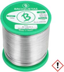 BROQUETAS Cositor fără plumb Sn97Ag3 1mm 500g bobină 221°C Flux: SW26 - Cositor fără plumb 1mm 500g bobină (ECO2 B2.1 1,0MM 500GR)