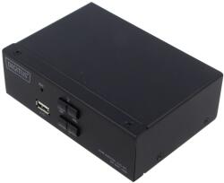 ASSMANN DS-12851 Întrerupător KVM USB 2.0 Negru 4K UHD 2160p (DS-12851)