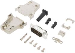 Amphenol Conector D-Sub 15 pini tată drept (L17DTZF15-RG+L717DA15PST)