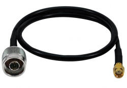 LogiLink Cablu 50 N la RP-SMA 0, 5m Negru (WL0104)