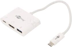 Goobay Cablu adaptor HDMI 2.0 USB 3.0 0, 15m alb (51771)