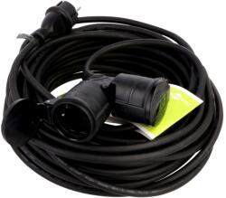 Goobay Prelungitor alimentare Goobay 3G1, 5mm2 25m negru cu 2 prize cod 65436 (65436)
